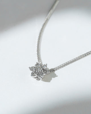 Dainty Diamond Snowflake Necklace
