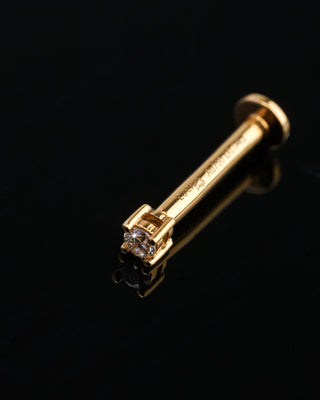 Reverse Screwback Diamond Nose/Ear Pin
