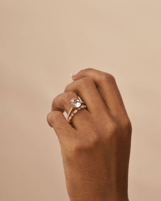 Adeline Morganite & Diamond Engagement Ring